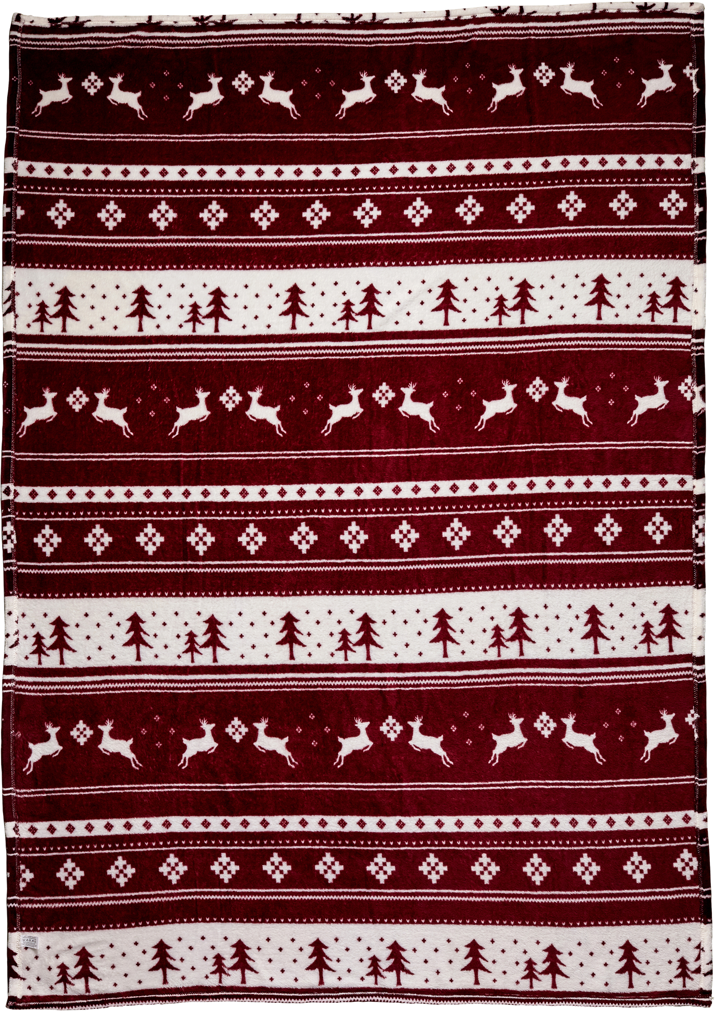 Picture of Flannel fleece snowmen blanket
