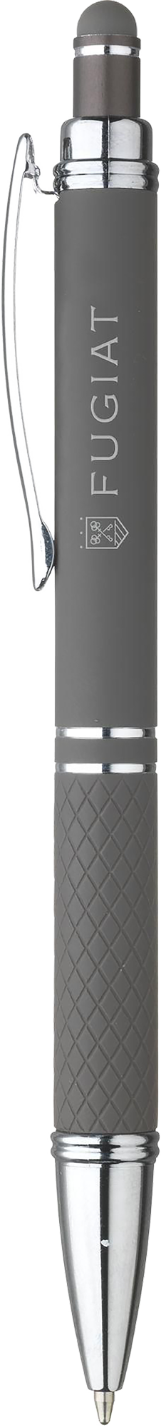 Picture of Soft touch aluminium ballpen with stylus