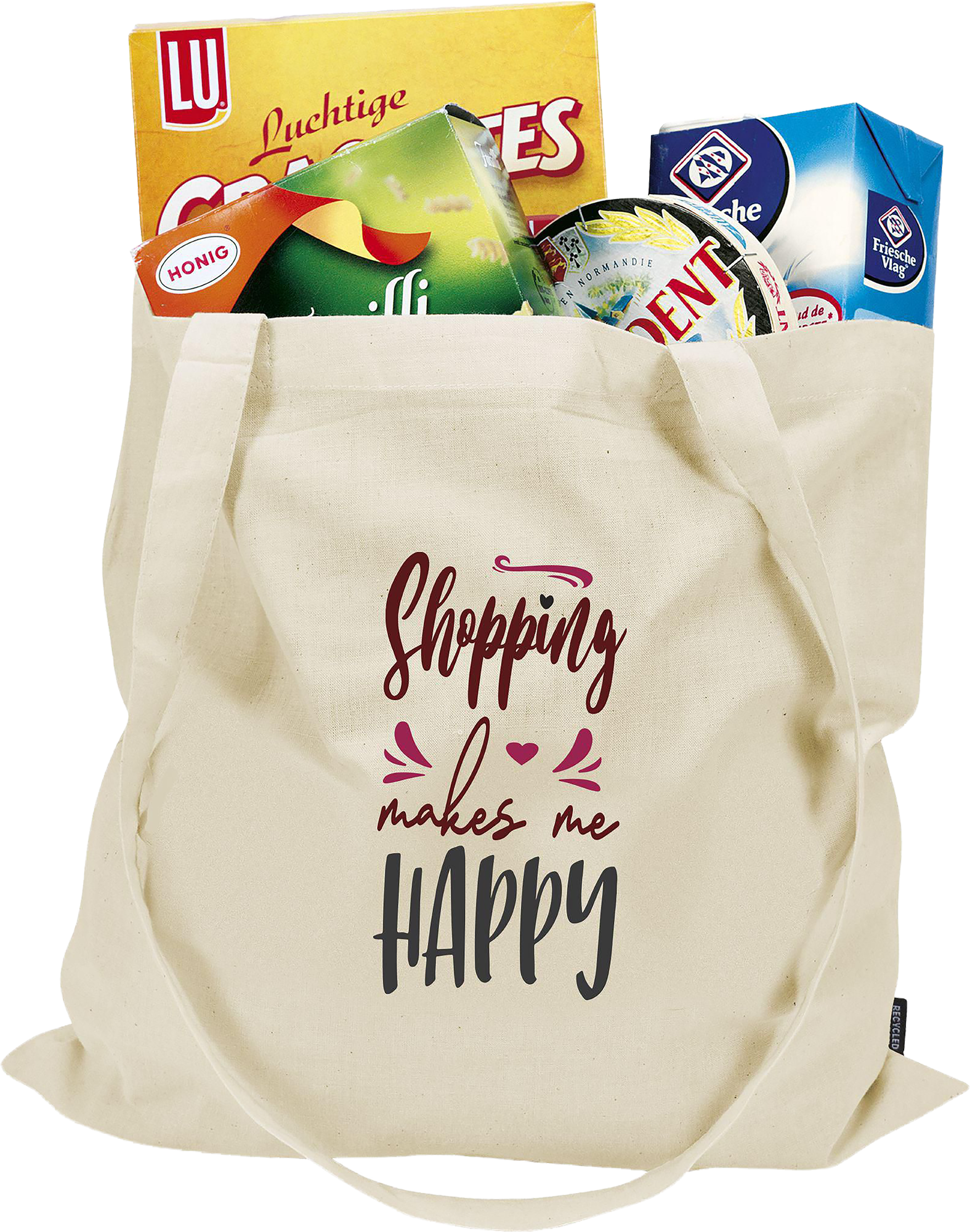 Picture of Recycled cotton shopper (180 gsm/5.3oz)
