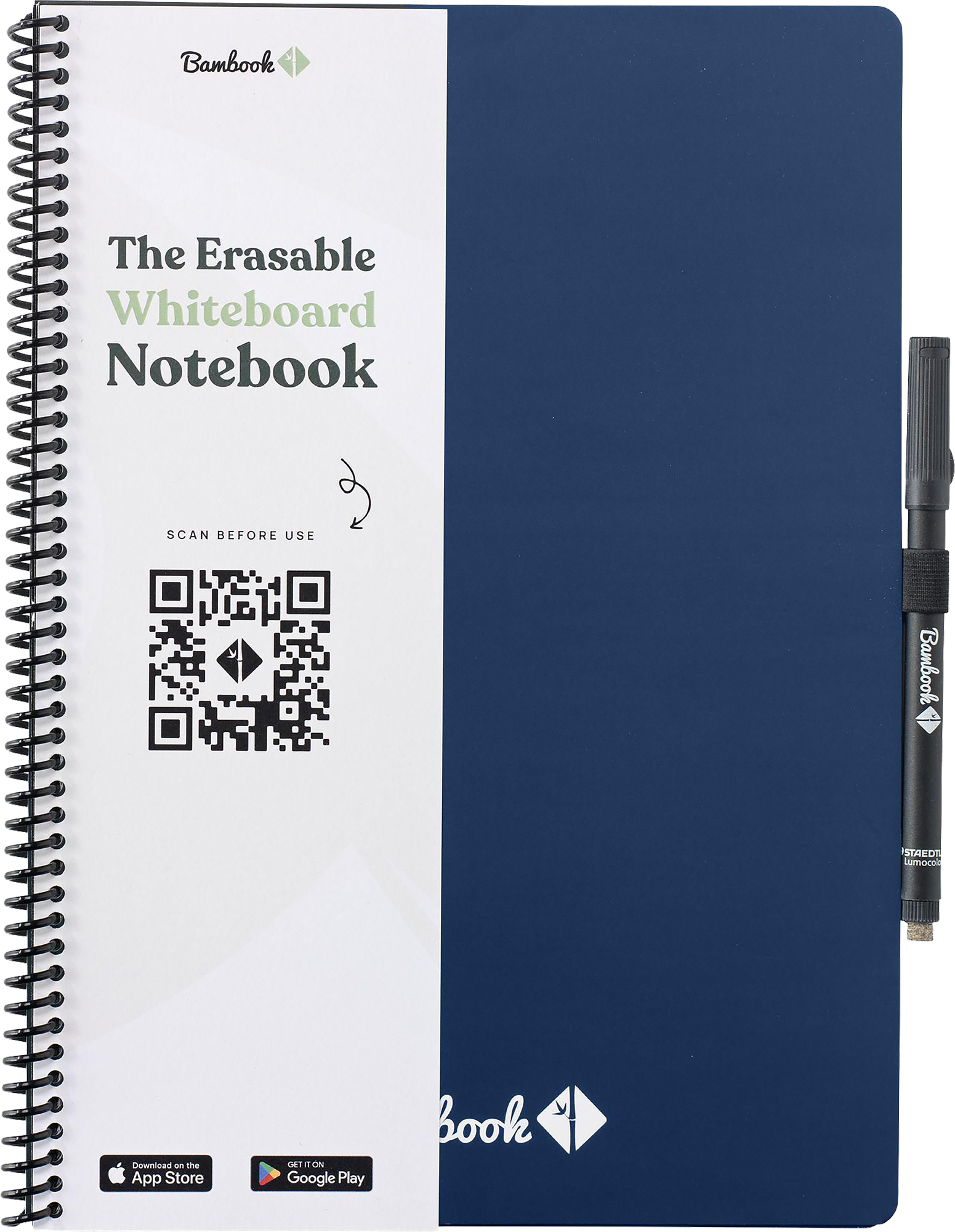 Picture of Bambook notebook with pen loop (approx A4)