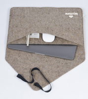 Made recycled laptop sleeve 269492_113 (Taupe)