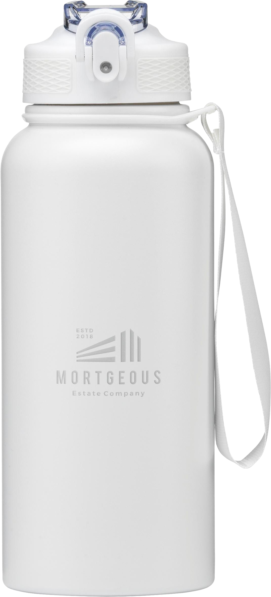 Picture of Recycled stainless steel double walled bottle (900ml)