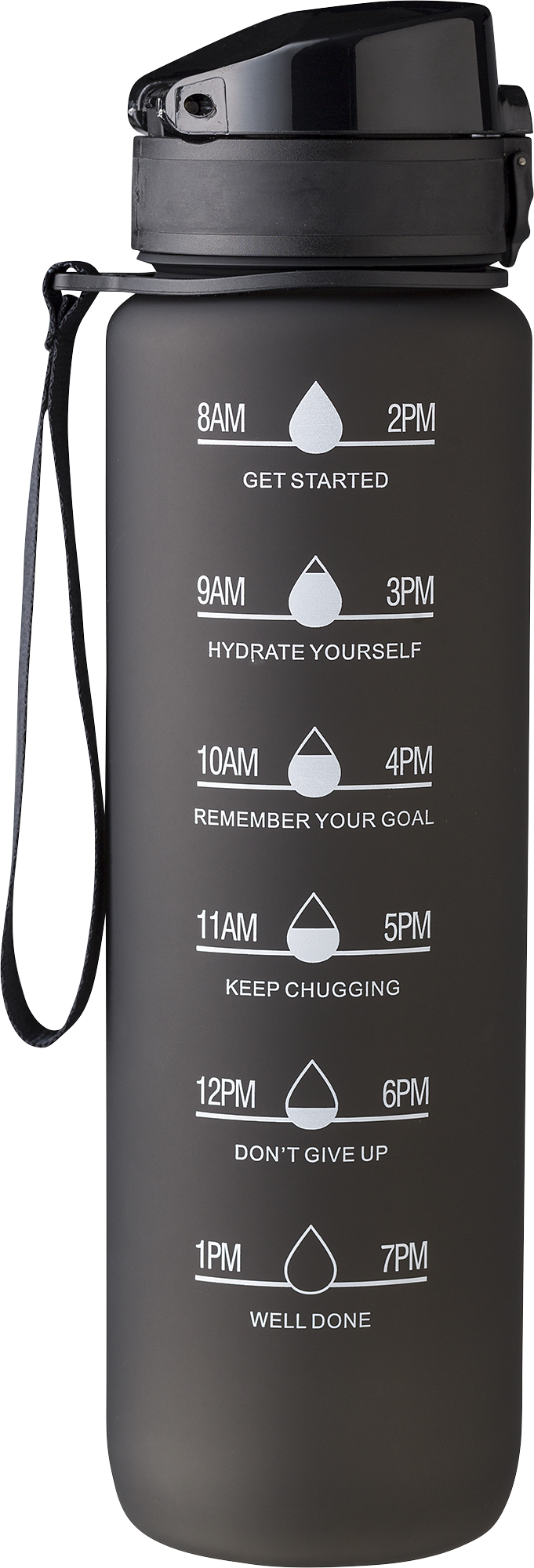 Picture of RPET bottle with time markings (1000ml)