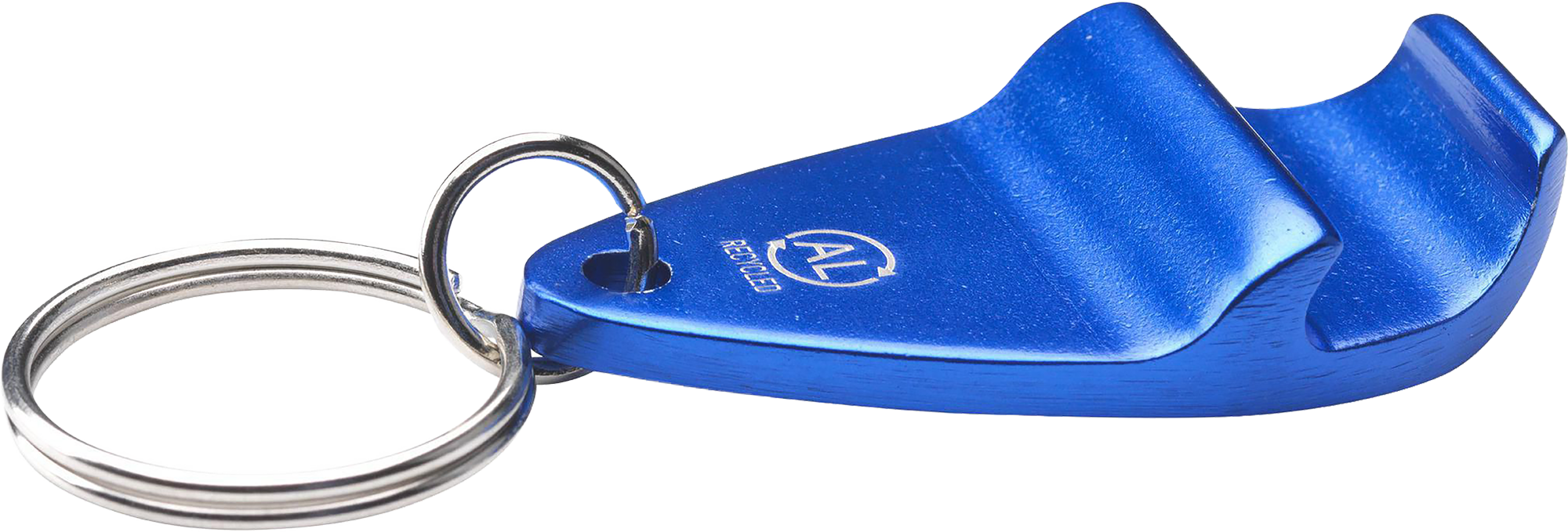 Picture of Recycled aluminium bottle opener keyring