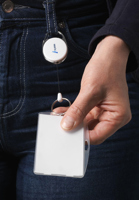 Name badge holder with clip 262742_002 (White)