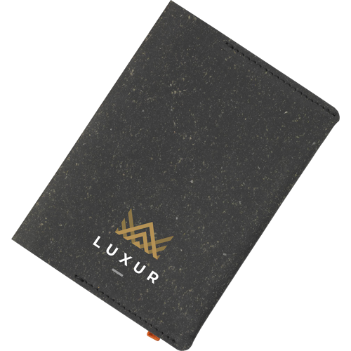 Made recycled leather passport holder