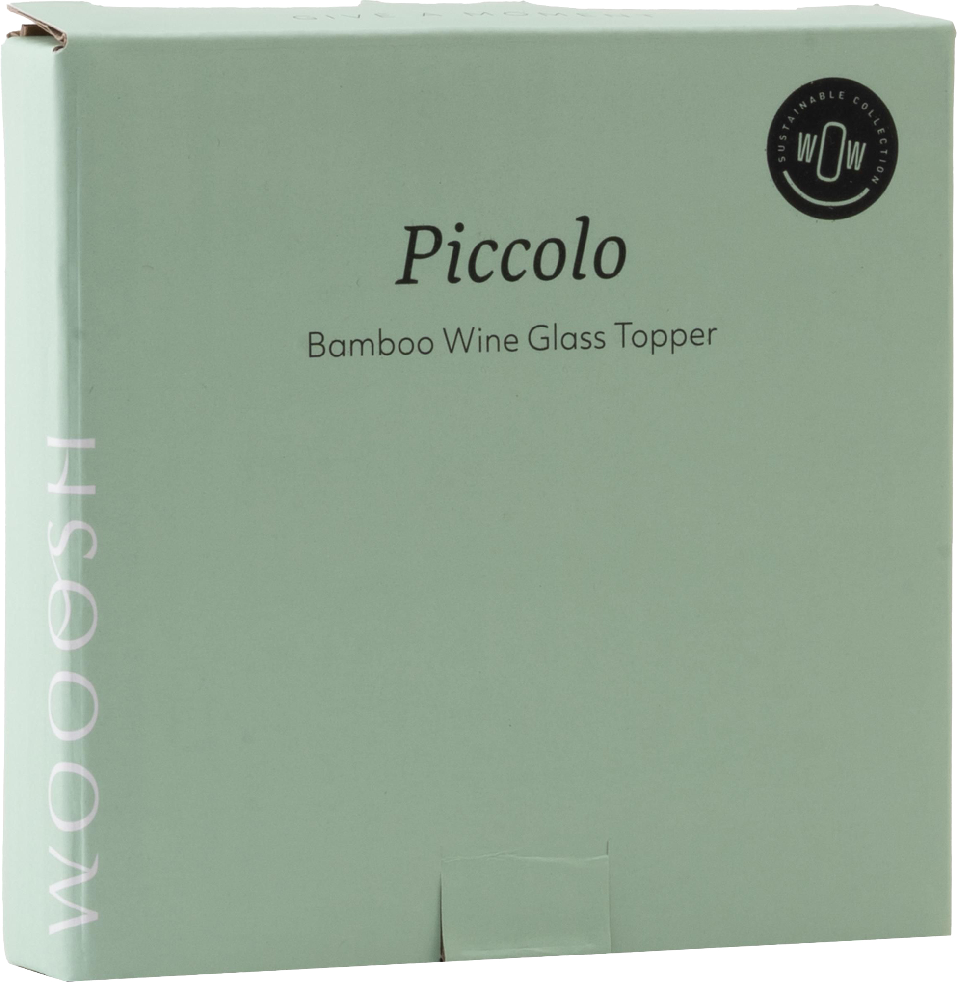 Picture of Wooosh bamboo wine glass topper