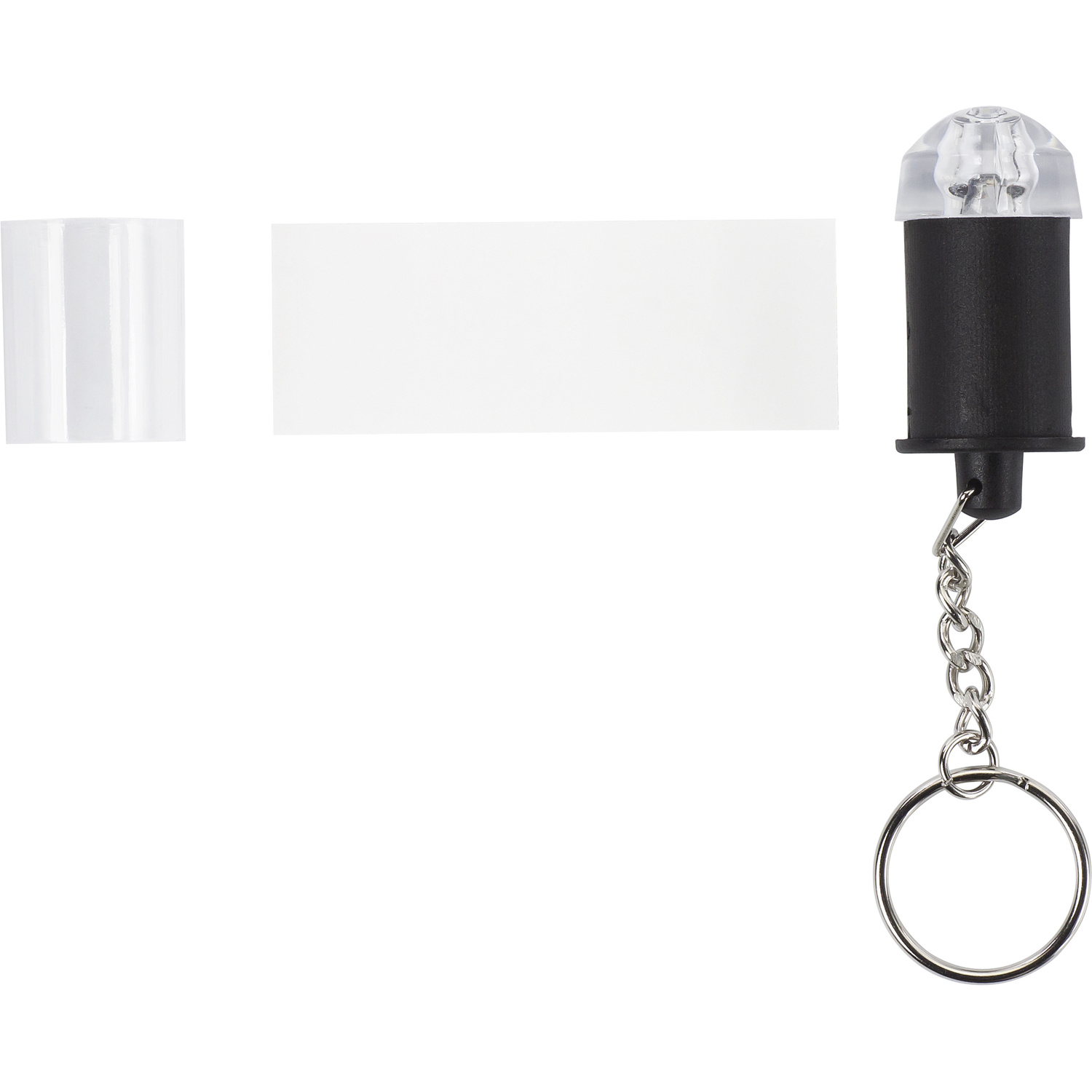 Push button torch keyring