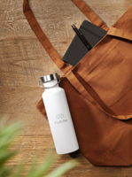 Recycled stainless steel bottle (800ml) 262681_002 (White)