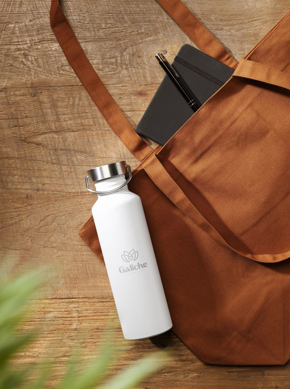 Recycled stainless steel bottle (800ml) 262681_002 (White)