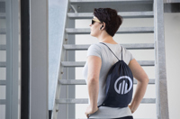 Drawstring polyester backpack 261235_536 (Navy)