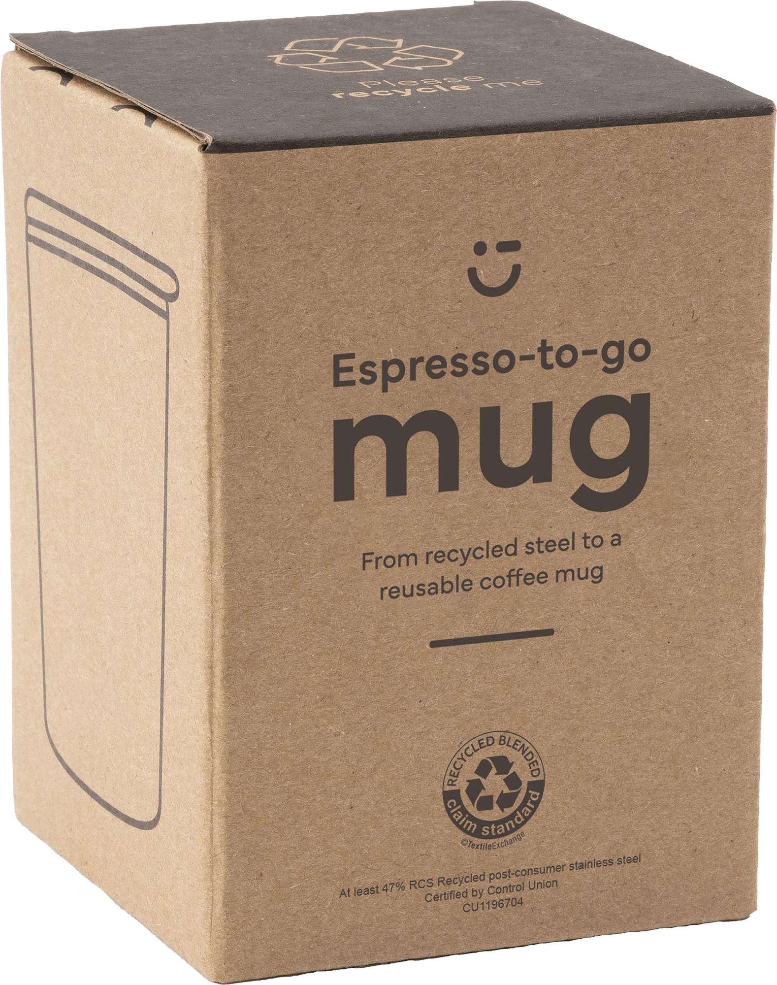 Picture of Recycled double walled steel mug (170ml)