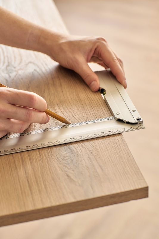 Aluminium set square (30cm) 1350408_032 (Silver)