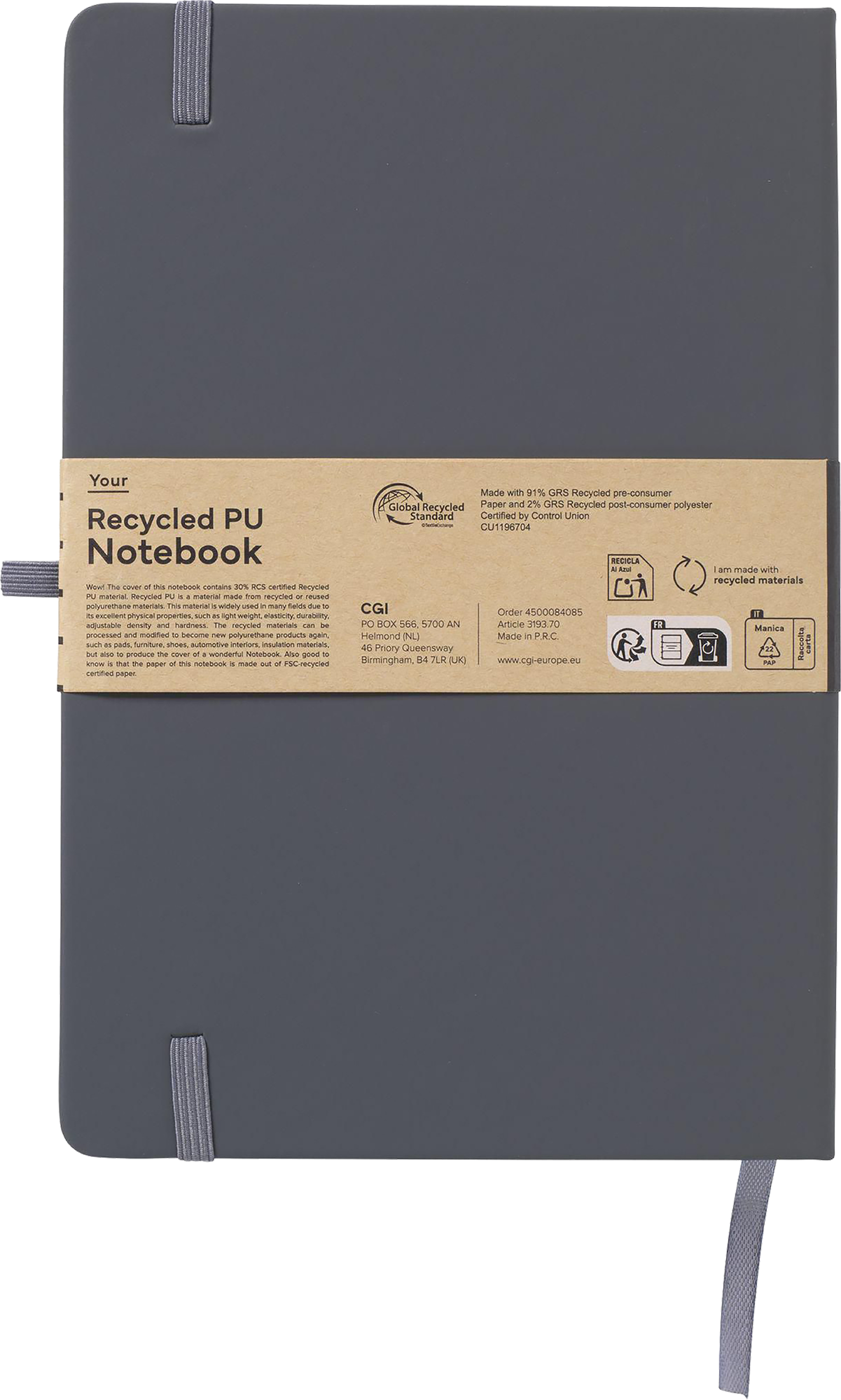 Picture of Recycled notebook (approx. A5) 