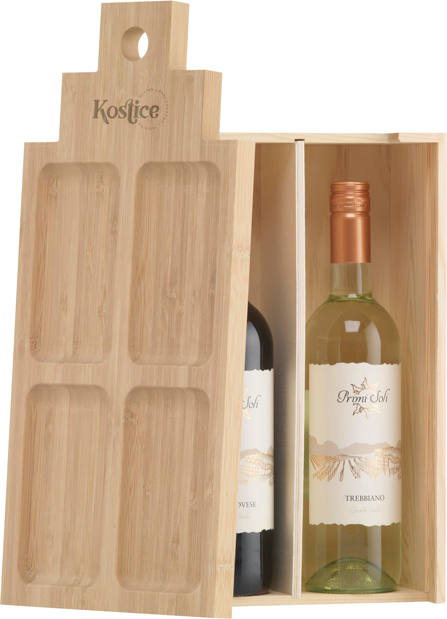 Picture of Rackpack wine gift box & tapas plate