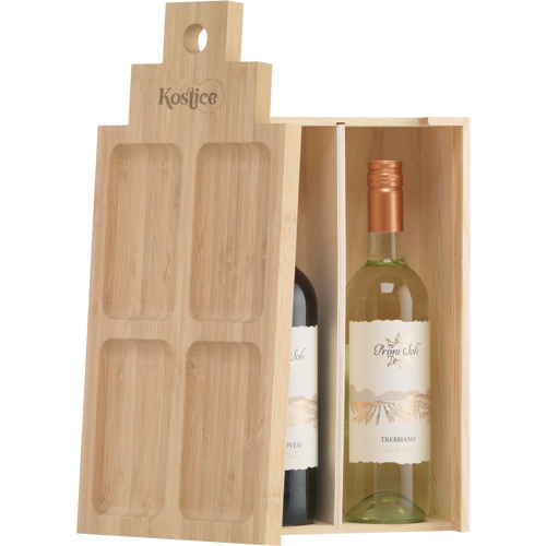 Rackpack wine gift box & tapas plate