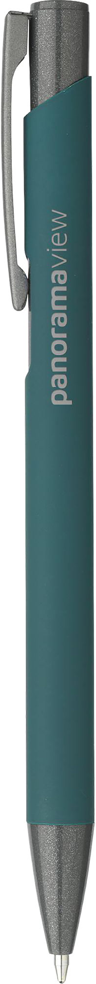 Picture of Ebony soft touch recycled aluminium ballpen