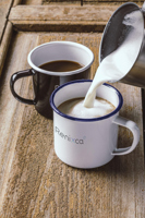 Retro enamel mug (350 ml) 260853_187 (White/blue)
