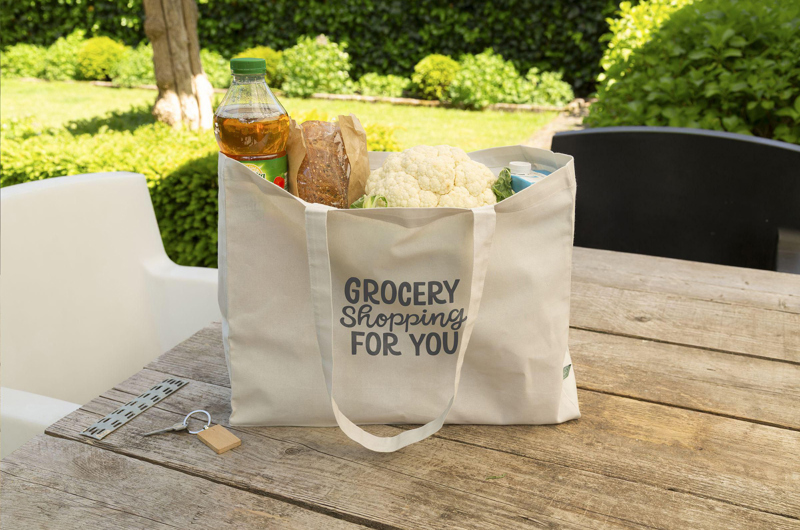 Organic cotton shopper (180gsm/5.3oz) 264123_027 (Light grey)