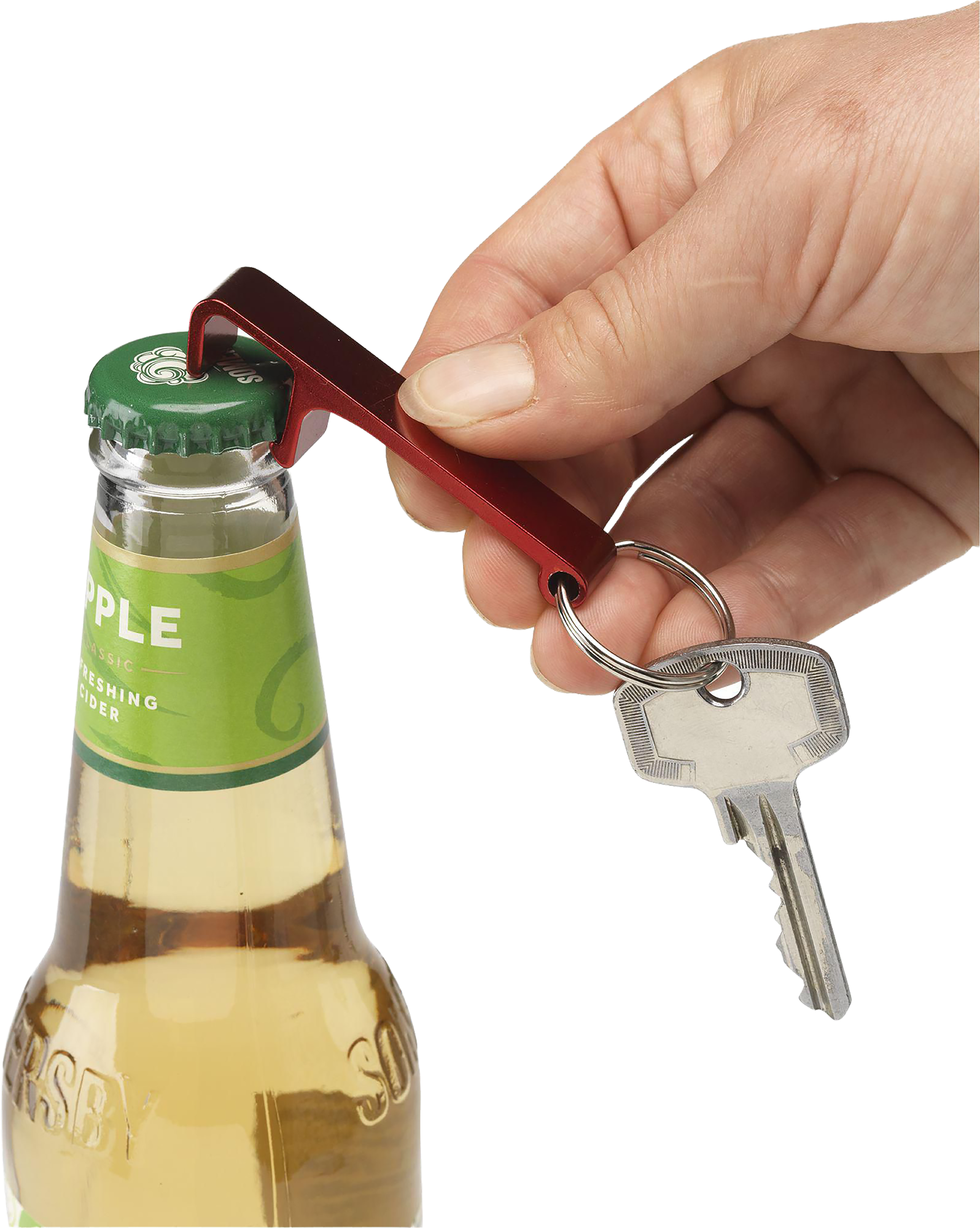 Picture of Recycled aluminium bottle opener phone stand