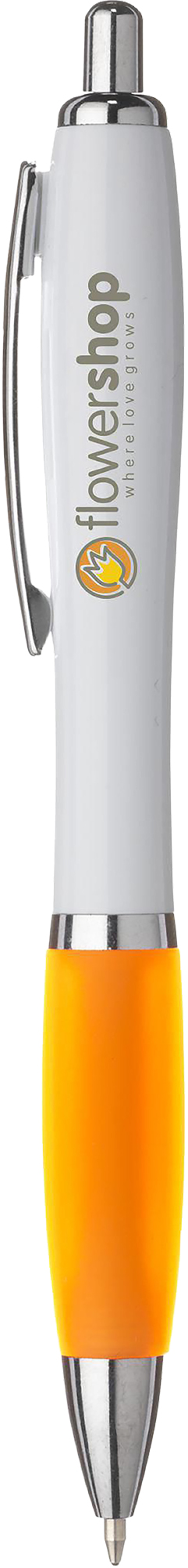 Picture of White pen with coloured grip