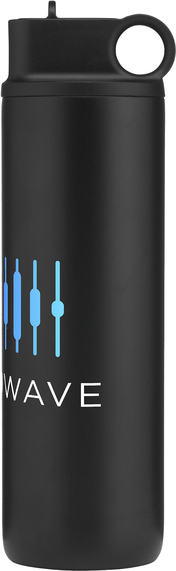 Picture of Recycled stainless steel bottle with straw (800ml)