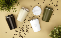 Recycled double walled coffee mug (300 ml) 261734_001 (Black)