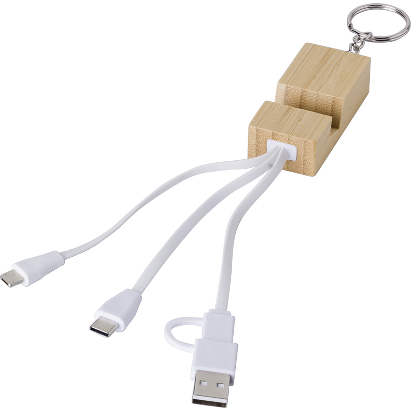 The Sutton - Bamboo charger and keyring