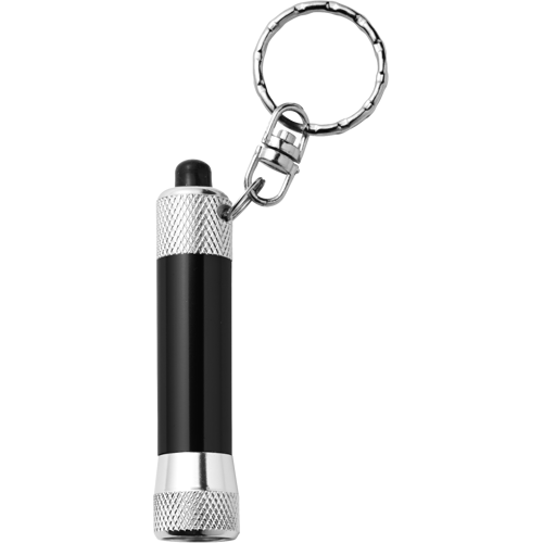 Aluminium LED torch keyring