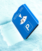 Ice scraper parking disc 006621_023 (Cobalt blue)