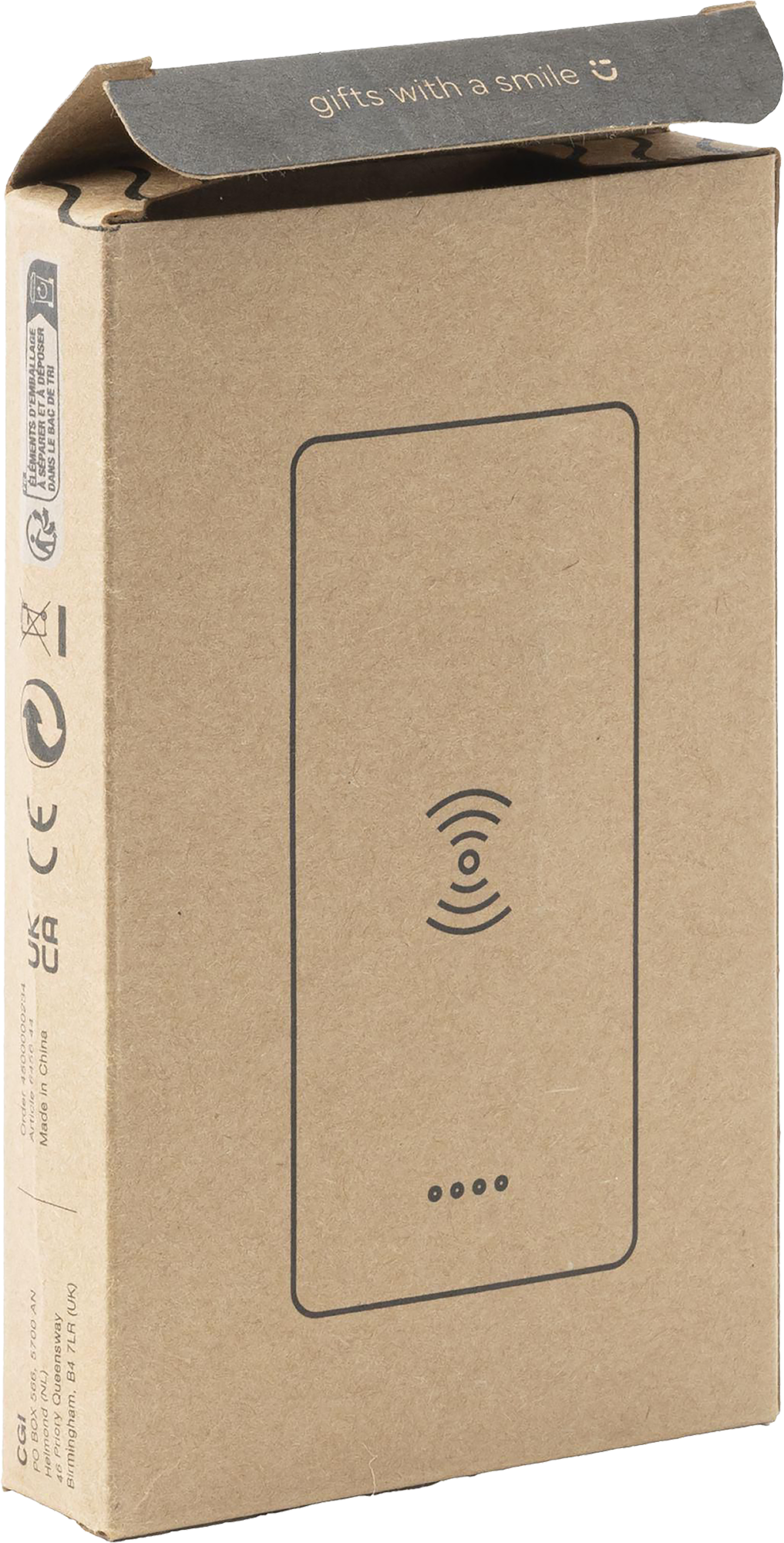 Picture of Bamboo wireless charger & power bank (8,000 mAh)