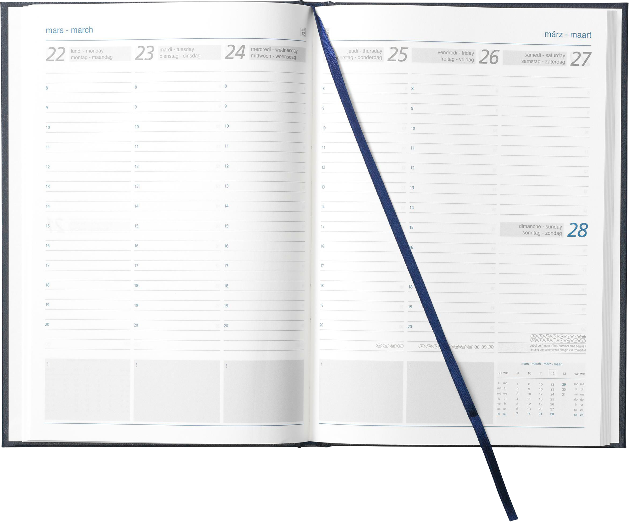 Picture of Diary in 4 languages (approx. A5)