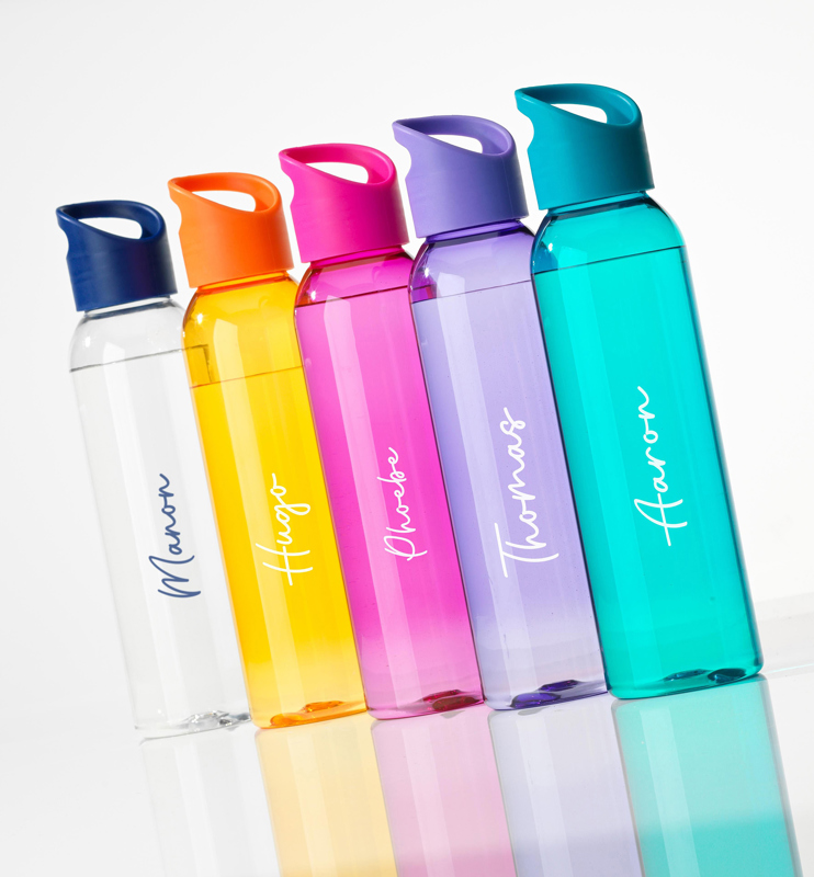 RPET drinking bottle (650 ml) 265222_335 (Transparent blue)