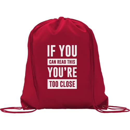Drawstring polyester backpack