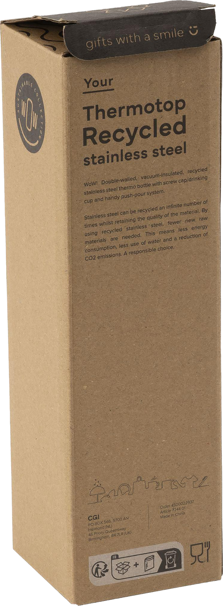 Picture of Recycled double walled flask (500ml)