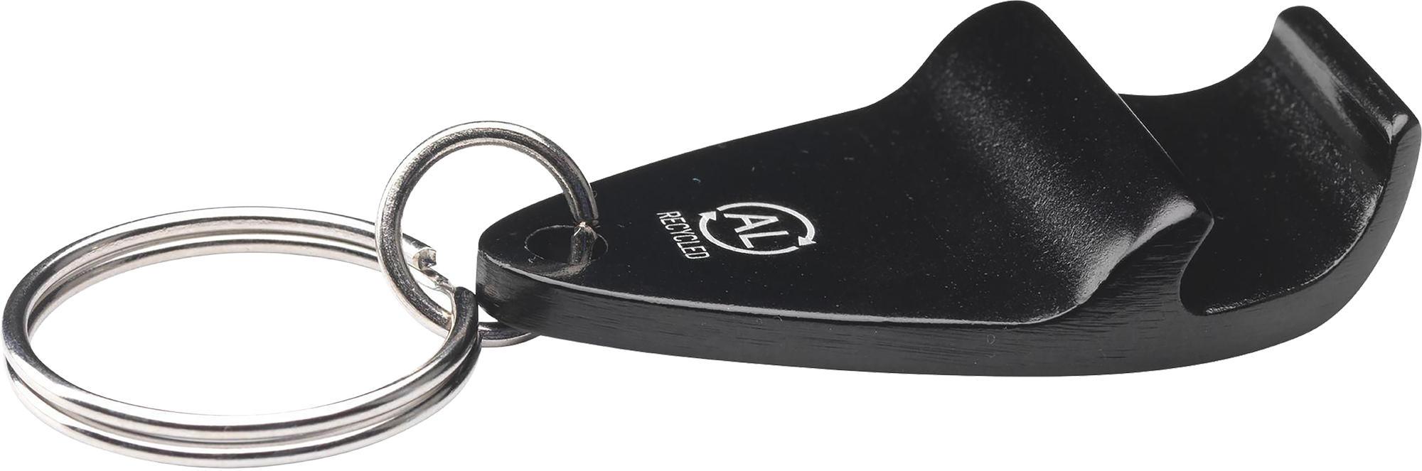 Picture of Recycled aluminium bottle opener keyring