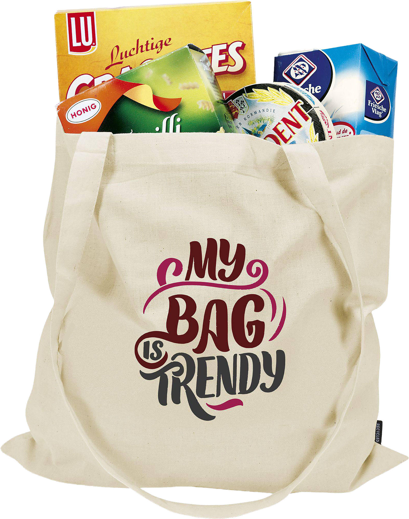 Picture of Recycled cotton shopper (140 gsm/4.12oz)