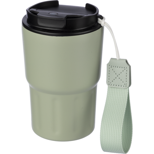 Stainless steel double walled travel mug (320ml) - View 1