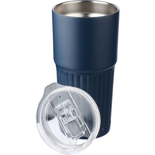 Recycled stainless steel double walled drinking mug (500ml) - View 1