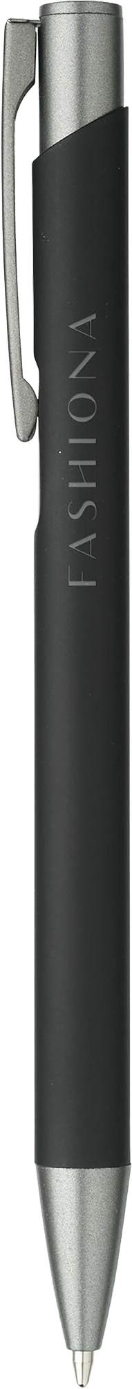 Picture of Ebony soft touch recycled aluminium ballpen