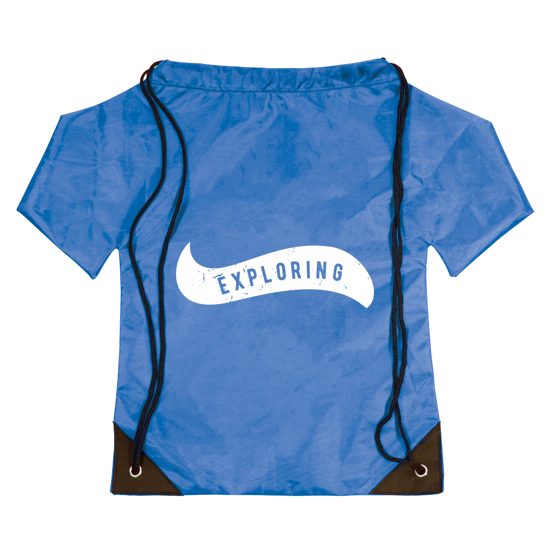 Nylon t-shirt drawstring bag