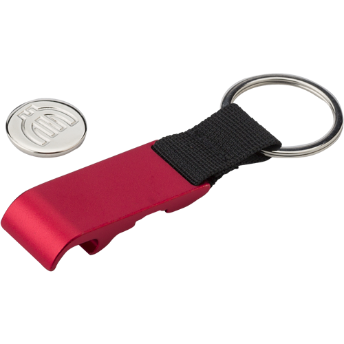 Metal bottle opener keyring