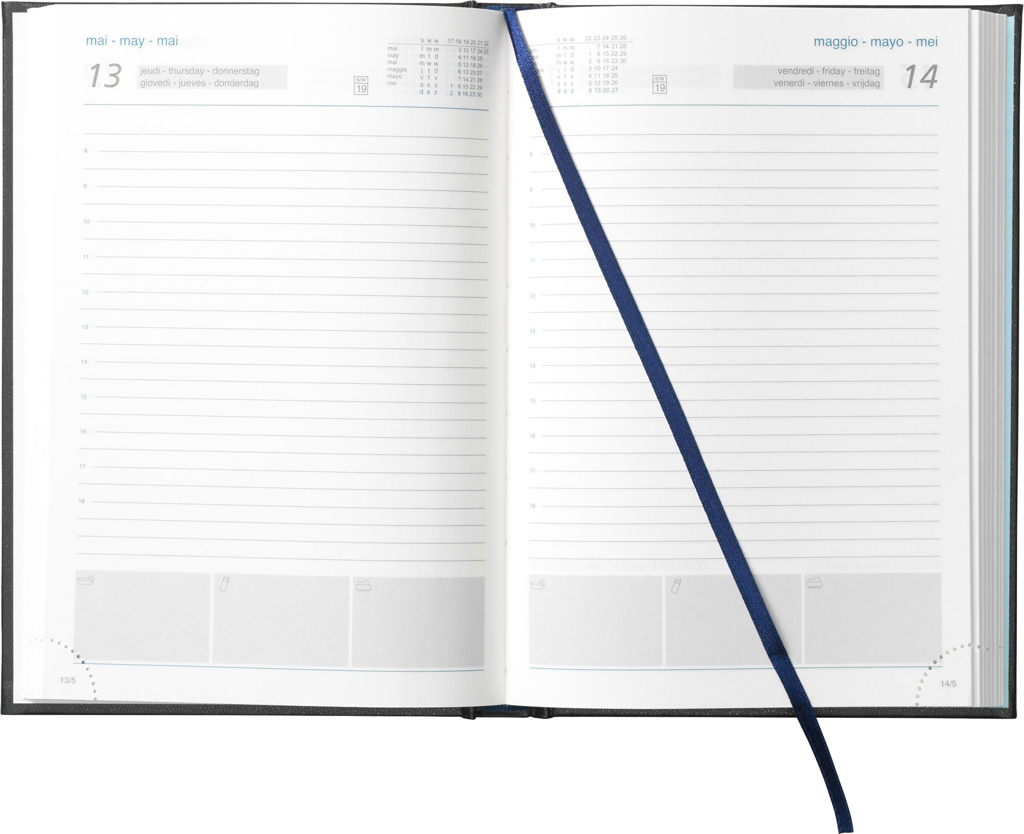 Picture of Eurotop diary in 6 languages (approx A5)