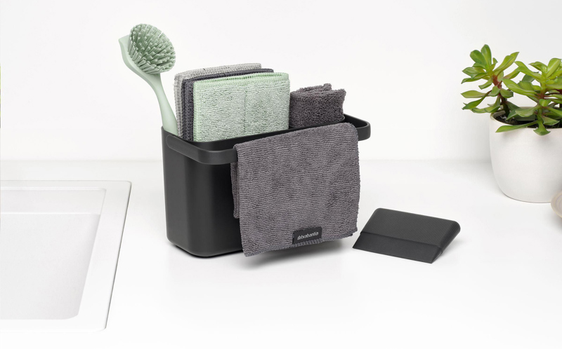 Brabantia Sinkside organiser cleaning set 262981_491 (Dark Grey)