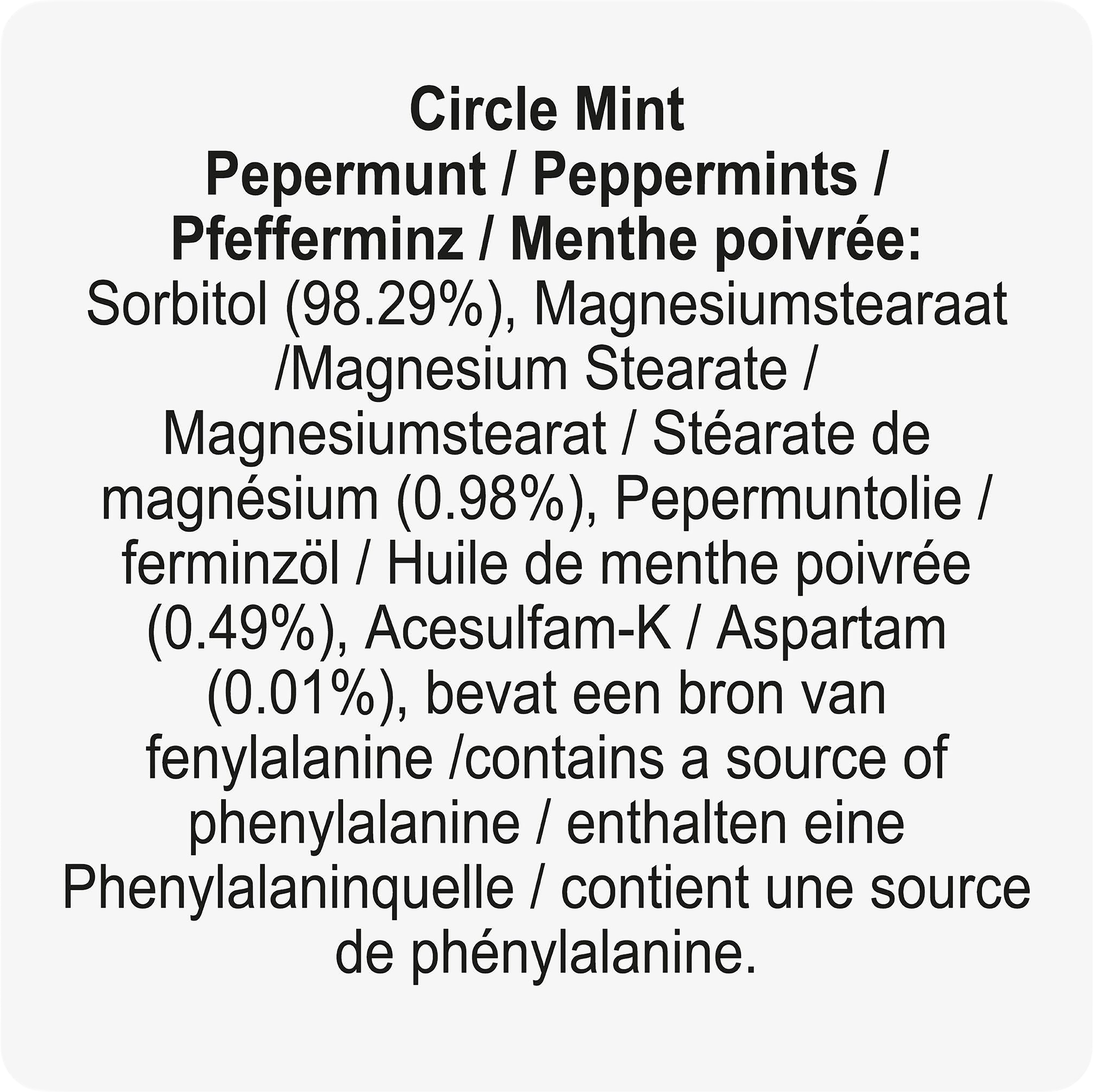 Picture of Round mint card