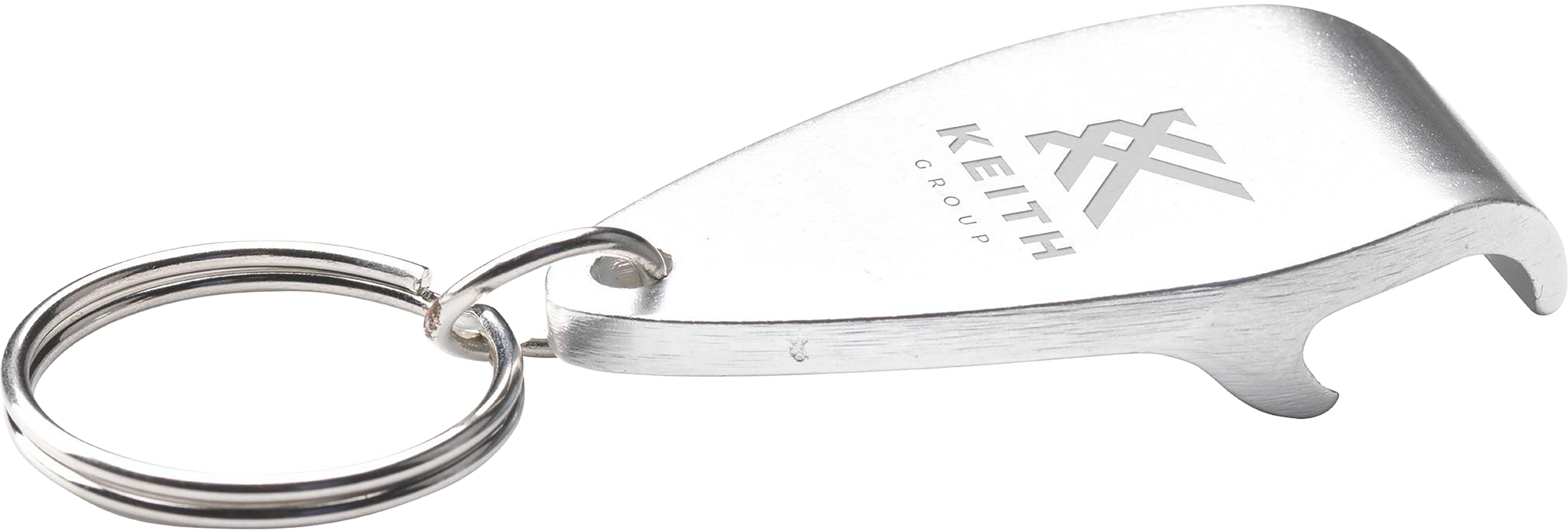 Picture of Recycled aluminium bottle opener keyring