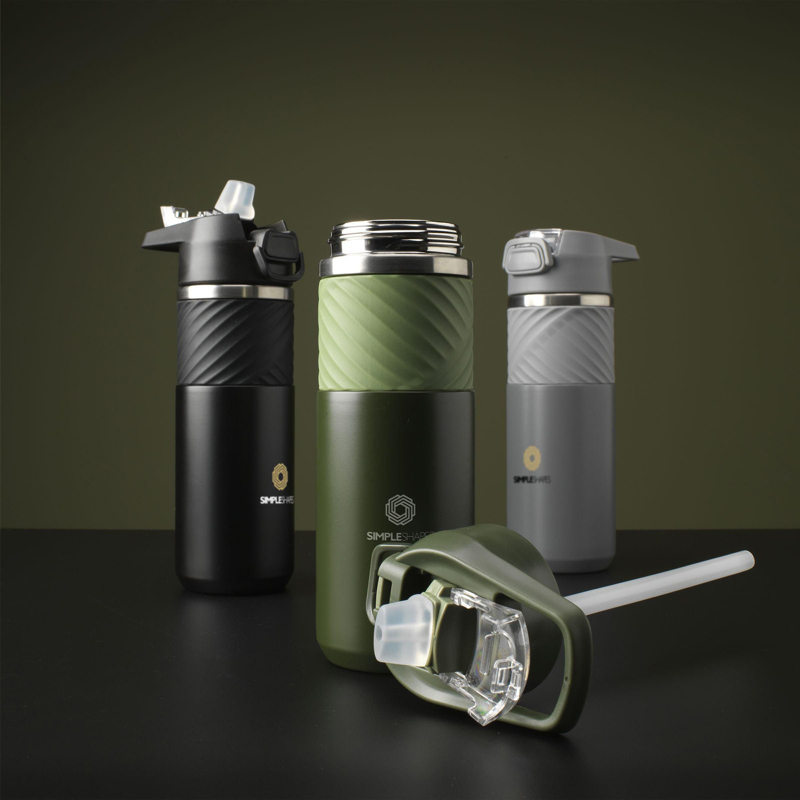 Recycled stainless steel bottle (500ml) 261788_004 (Green)