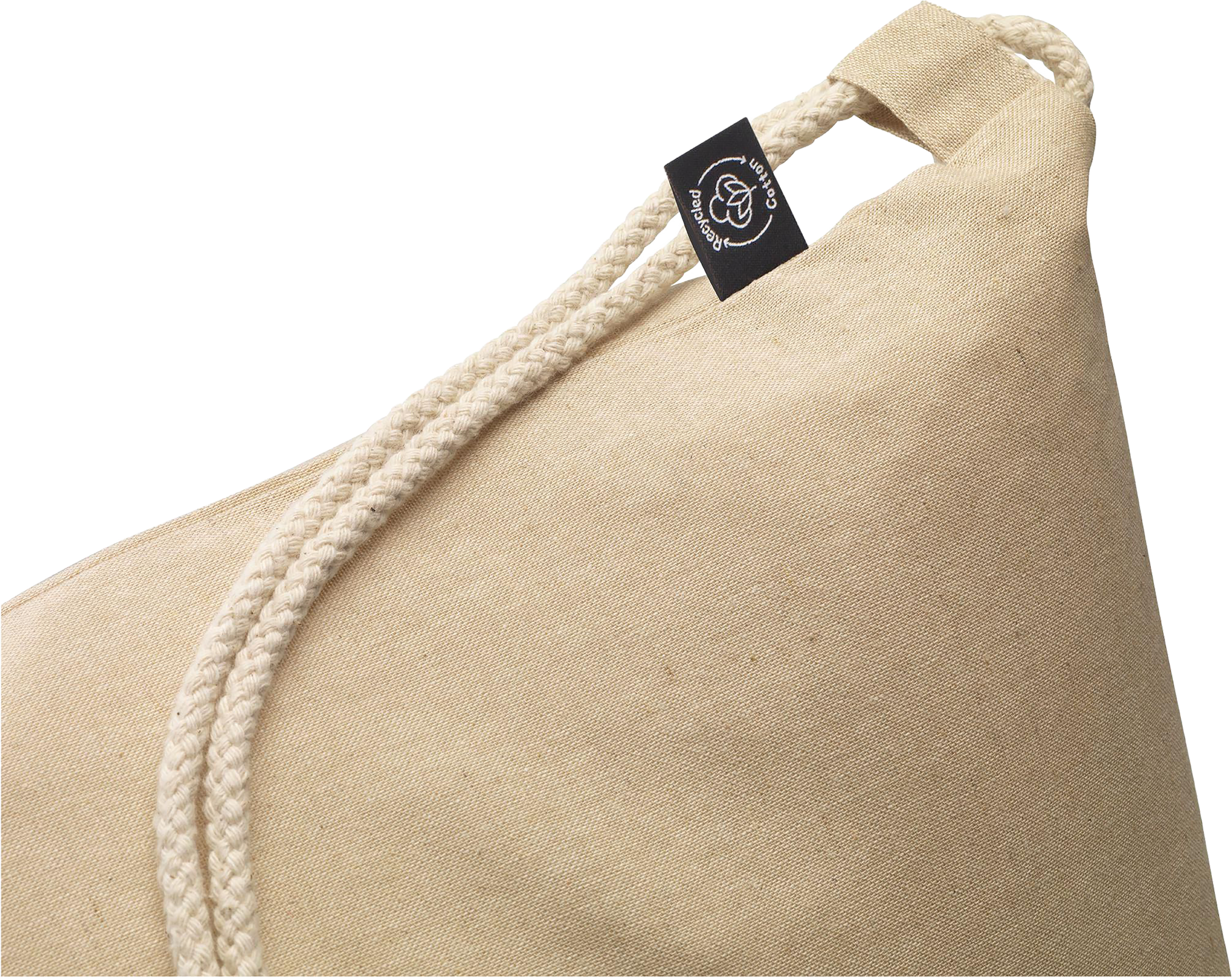 Picture of Recycled cotton drawstring bag (180 gsm/5.3oz) 