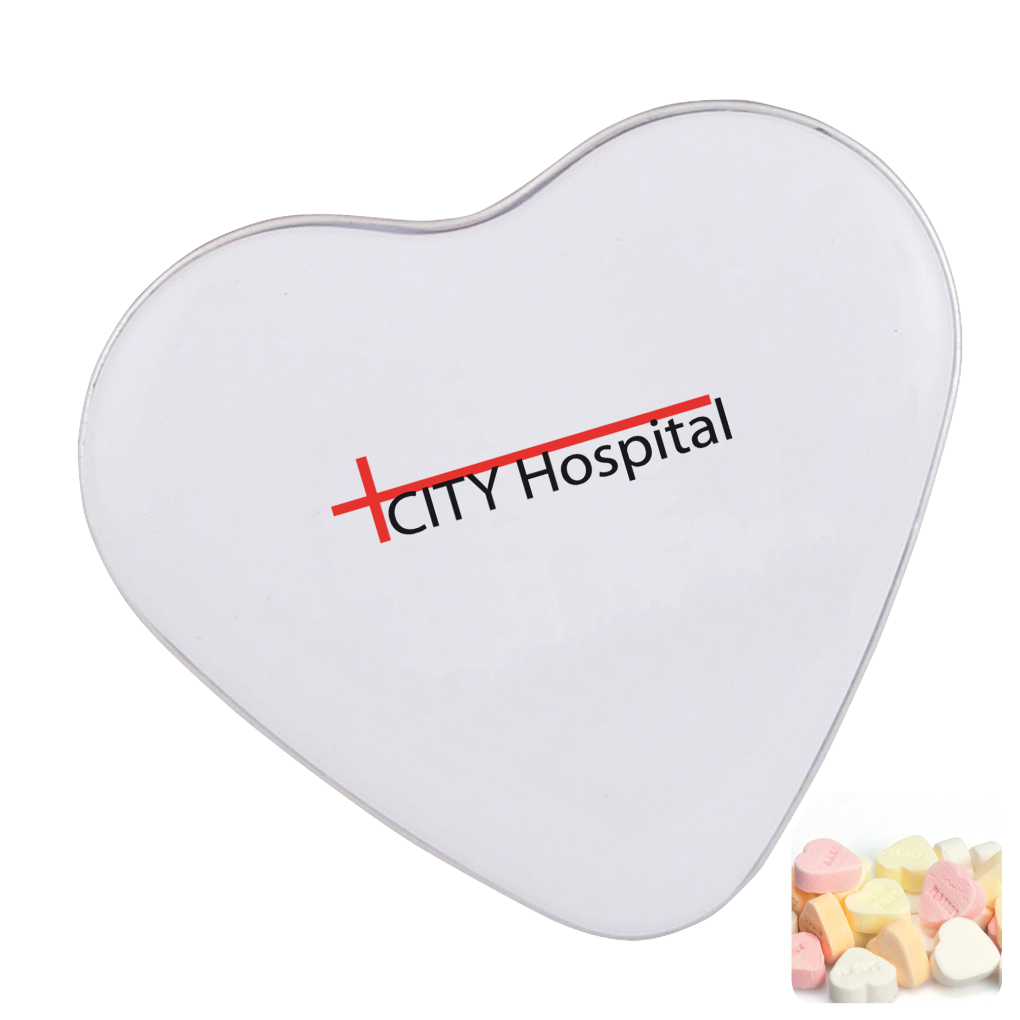 Picture of Heart tin with fruit heart sweets