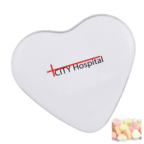 Heart tin with fruit heart sweets